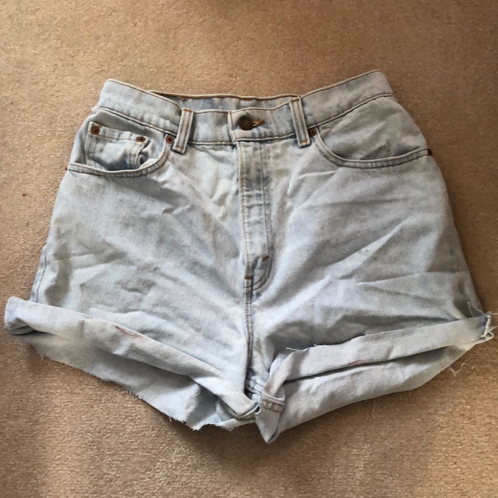 Levi denim cut off shorts size 10
